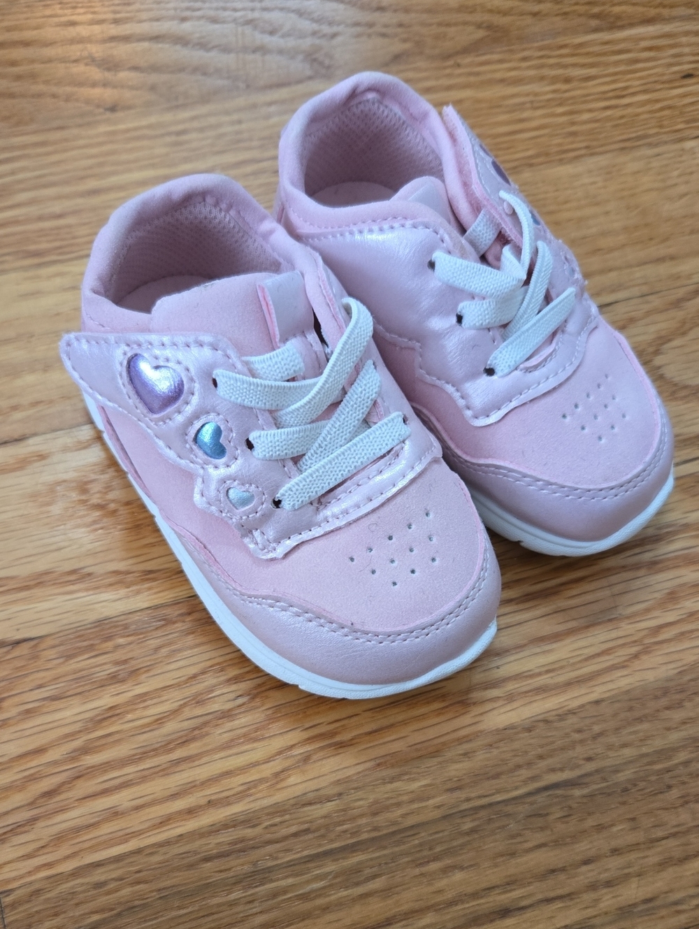 Carter's Light Pink Heart Detail Toddler Sneakers